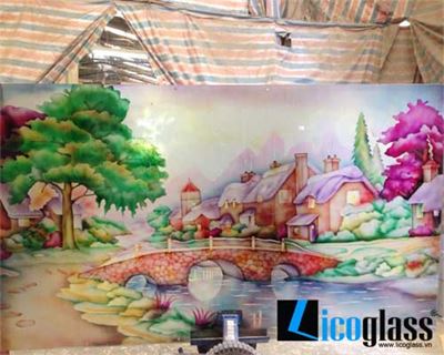 Mẫu tranh kính phong cảnh TKPC10 - Licoglass