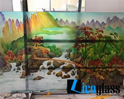 Mẫu tranh kính phong cảnh TKPC09 - Licoglass