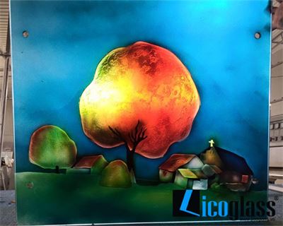 Mẫu tranh kính phong cảnh TKPC06 - Licoglass