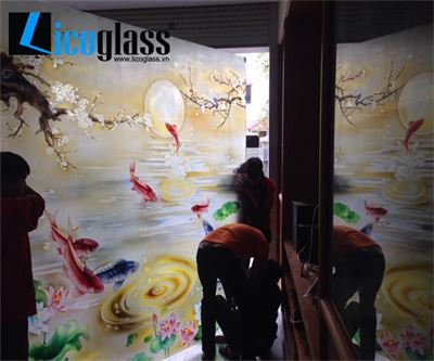 Mẫu tranh kính phong cảnh đẹp TKPC01 - Licoglass